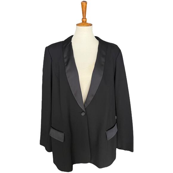 NWT Lane Bryant The Bryant Ponte Blazer Workwear Lagenlook Classiccore Size 26 - Picture 1 of 7